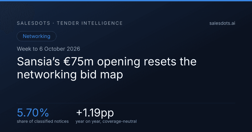 Sansia’s €75m opening resets the networking bid map