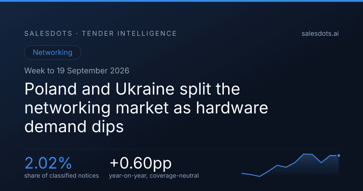 Poland and Ukraine split the networking market as hardware demand dips